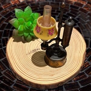 Vintage die cast pencil sharpener Miniature Oil Lamp figurine